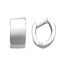 Асимметричные серебряные серьги - кольца 33011486Д